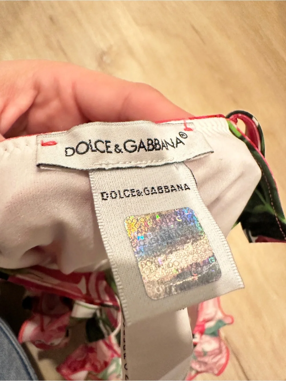 Dolce & Gabbana Girls Pink Floral Ruffle One-Piece Swimsuit - NWOT